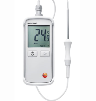 testo 108-2 - Instrumento de medición de la temperatura con sonda acoplable