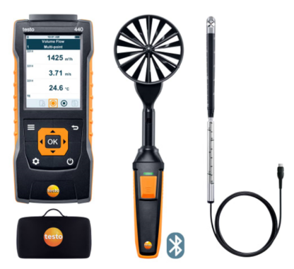 Set combinado para caudal 2 testo 440 con Bluetooth®