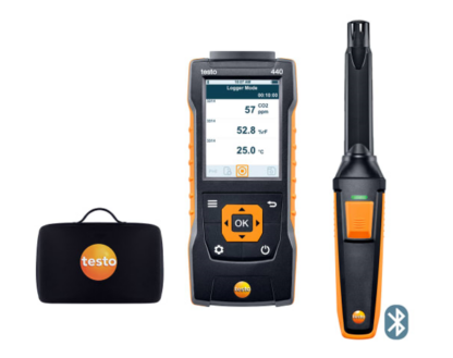 Set de CO₂ testo 440 con Bluetooth®