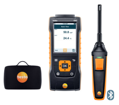 Set de humedad testo 440 con Bluetooth®