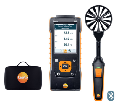 Set de molinete de 100 mm testo 440 con Bluetooth®