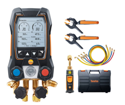 Set de vacío Smart testo 557s con tubos flexibles de llenado