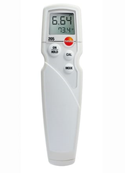 testo 205 - Medidor de pH-temperatura con una sola mano