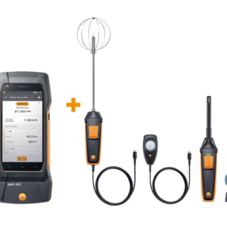 testo 400 Comfort Kit para profesionales del confort en edificios de alto rendimiento