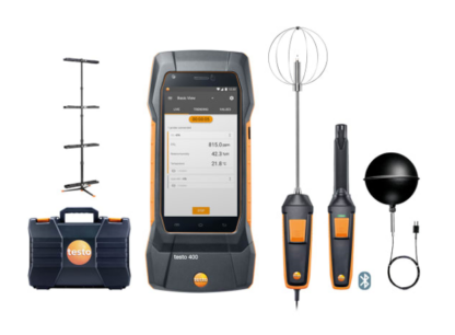 testo 400 IAQ y kit de confort con trípode