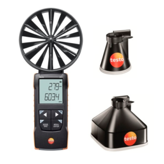 testo 417 kit 1 - Anemómetro de paletas con embudos de medición