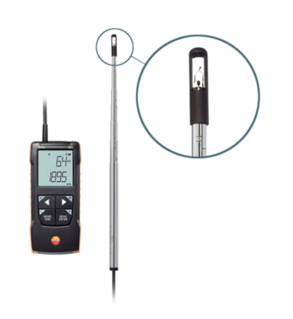 testo 425 - Anemómetro digital de hilo caliente con conexión a la aplicación