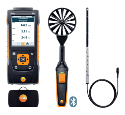 testo 440 - ComboKit de flujo de aire 1 con Bluetooth