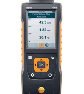 testo 440 - Instrumento de medición de la velocidad del aire y de la calidad del aire