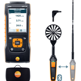 testo 440 dP - ComboKit de flujo de aire 1 con Bluetooth y delta P