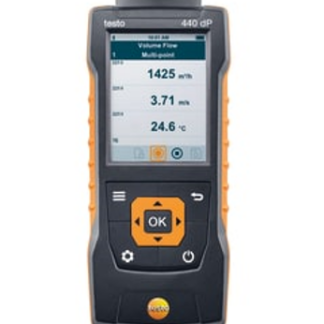 testo 440 dP - Medidor para climatización incl. sensor de presión diferencial