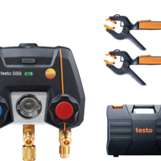 testo 550i Smart Kit - Colector digital controlado por aplicación con sondas de temperatura de pinza inalámbricas (NTC)