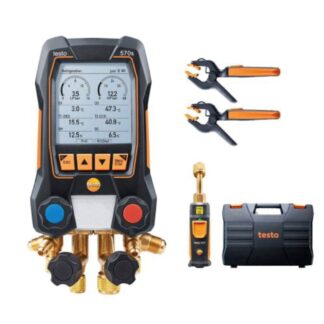 testo 550s Smart Kit - Colector digital inteligente con sondas de temperatura de pinza inalámbricas y sonda de vacío inalámbrica