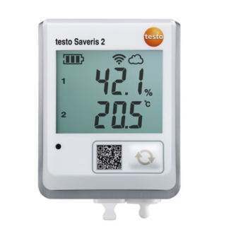 testo Saveris 2-H2 - Registrador de datos WiFi con pantalla y sonda de temperatura y humedad conectable