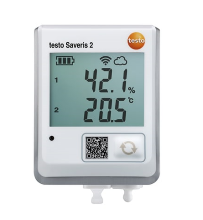 testo Saveris 2-H2 - Registrador de datos WiFi con pantalla y sonda de temperatura y humedad conectable