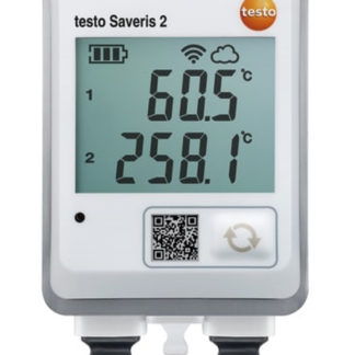 testo Saveris 2-T3 - Registrador de datos Wi-Fi con 2 conexiones de sonda de temperatura TC externas